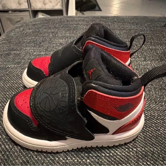 Jordan Other - Nike Sky Jordan 1  Banned BQ7196-001 Size 5C Infant Shoes Gym Red RARE  Shoes